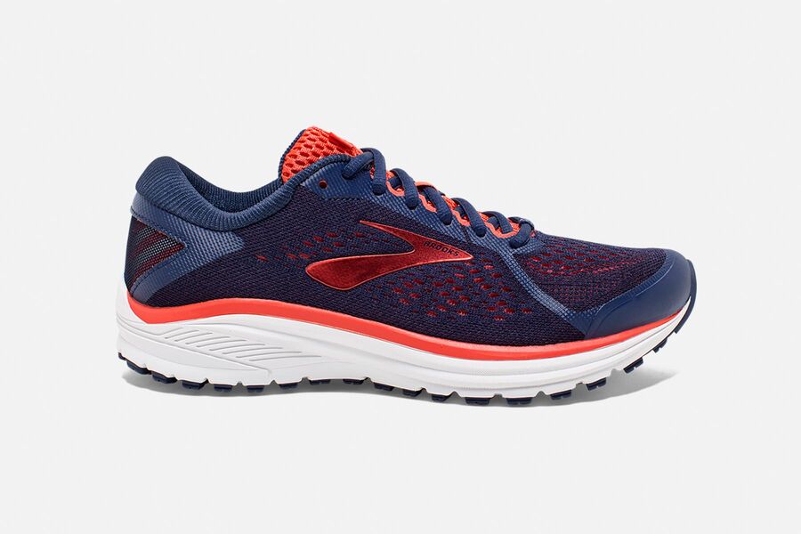 Brooks Aduro 6 Mens Australia - Road Running Shoes - Blue/Coral/White (438-ISFLY)